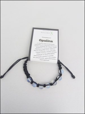 Pulsera nudo corredizo Opalina