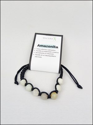 Pulsera nudo corredizo Amazonita