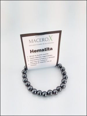 Pulsera de piedras Hematita 8mm