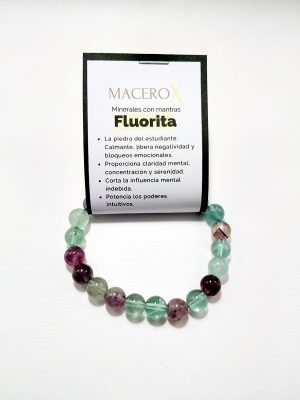 Pulsera de piedras Fluorita 8mm