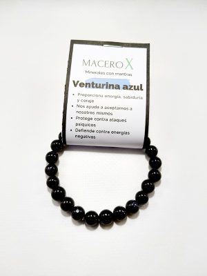 Pulsera de piedras Venturina Azul 8mm