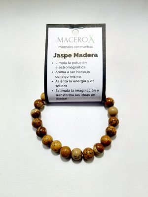 Pulsera de piedras Jaspe Madera 8mm