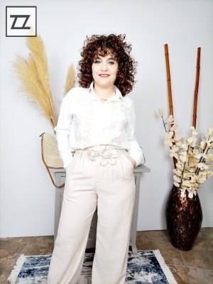 Camisa blanca bordada Kamila