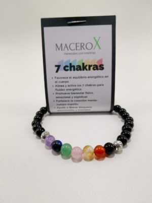 Pulsera de piedras 7 chakras Onix 6mm